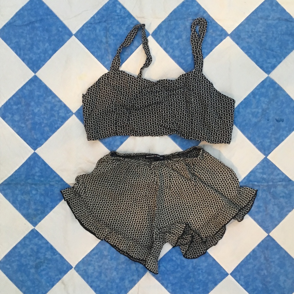 Vintage Brandy Melville 3 Bundle 2 Shorts + Crop